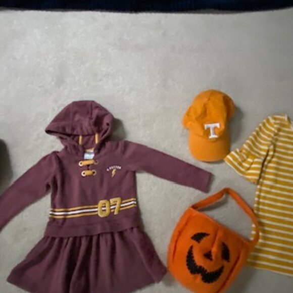 Size 3-4 T Harry Potter Costume , Old Navy Dress and Bongo Jean Jacket - Picture 1 of 5